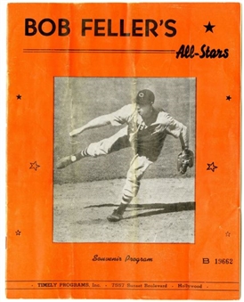 1946 Bob Fellers All-Stars vs Satchel Paiges All-Stars Barnstorming Program